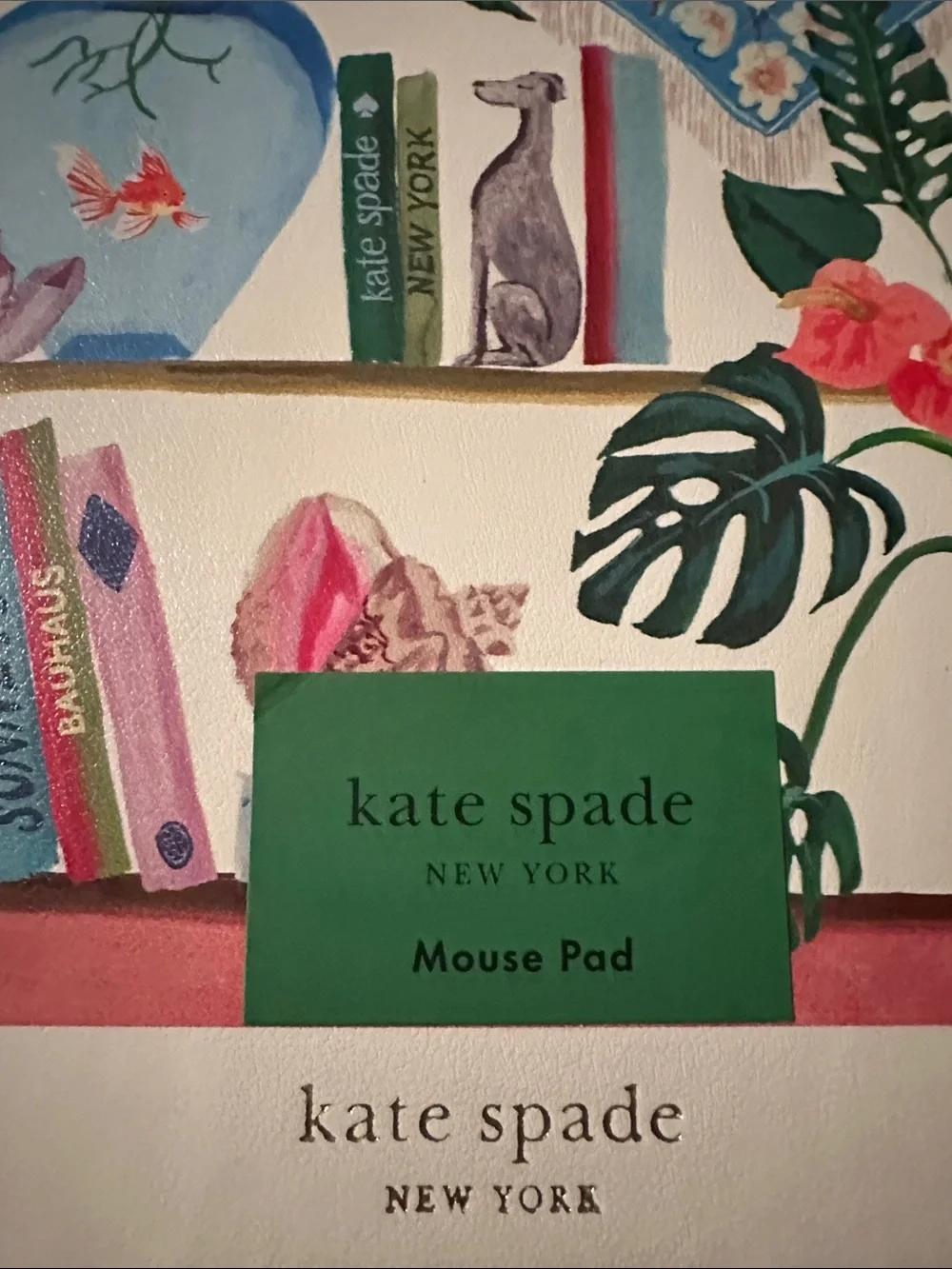 kate spade Multicolor Illustrated Shelf Mouse Pad — Cream Base - Picture 3 of 3